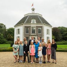 Prinses Beatrix met haar familie